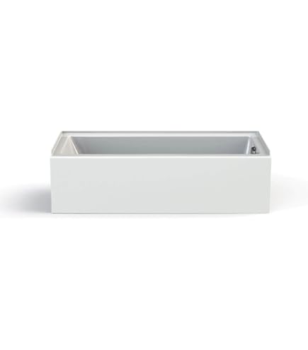 MAAX 105815-R-000-001 Rubix Acrylic Right-Hand Bathtub, 59.75-in L